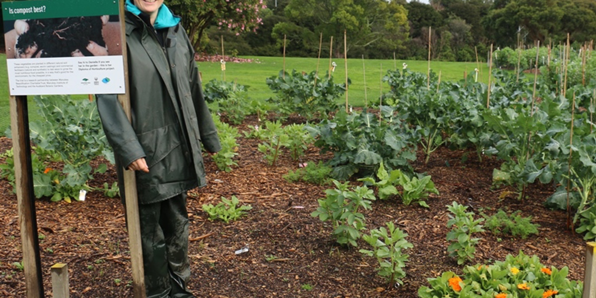 MIT student Danielle Cipperly's compost trial