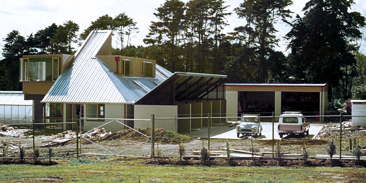 August 1976. Nursery building under construction.
