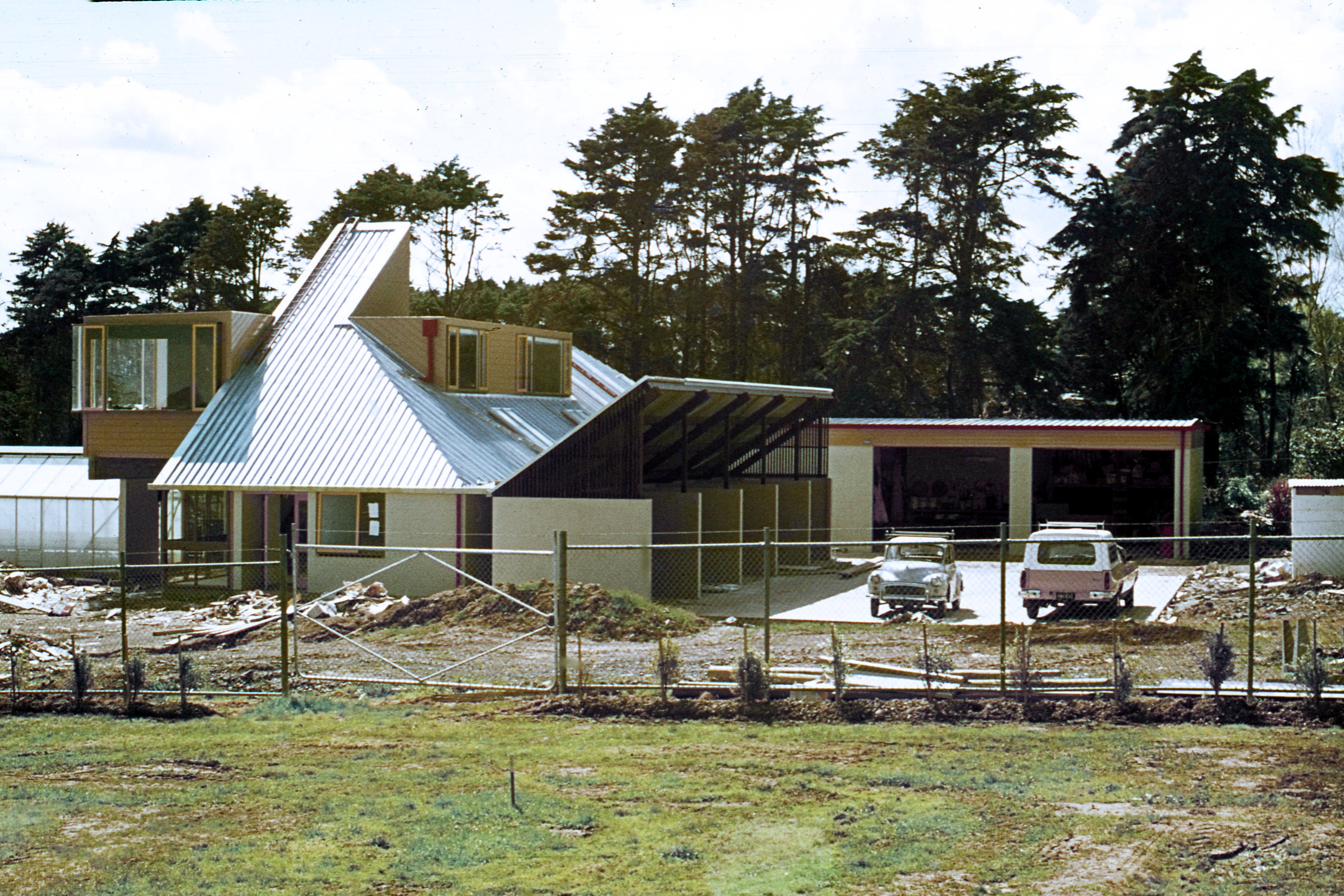 August 1976. Nursery building under construction.