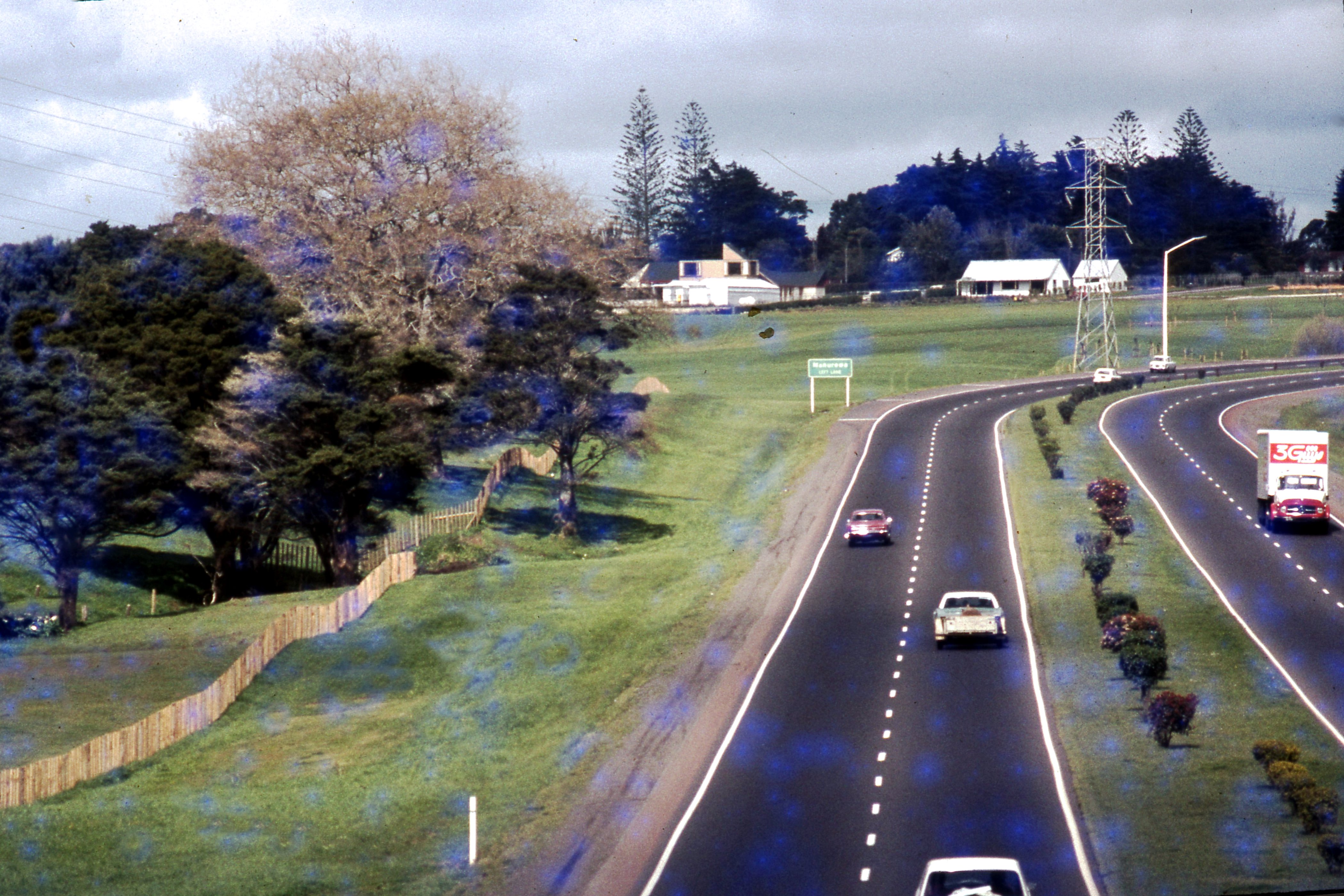 1978. View of the Gardens from the motorway.