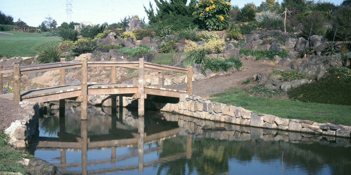 1987. Rock Garden and lake.