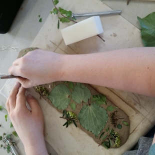 Kids Nature Weaving with Foliage image