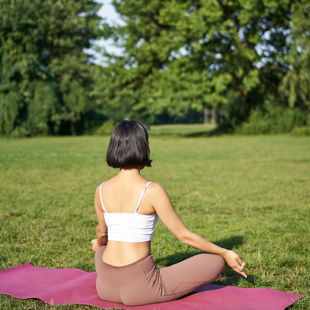 Botanic Gardens Week yoga on the lawn image