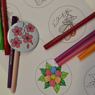 Create your own spring badge image